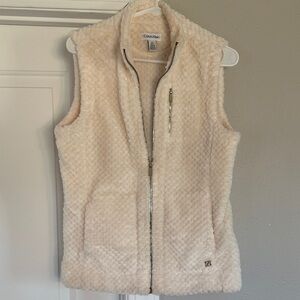 Calvin Klein Women’s Textured Faux Fir Vest